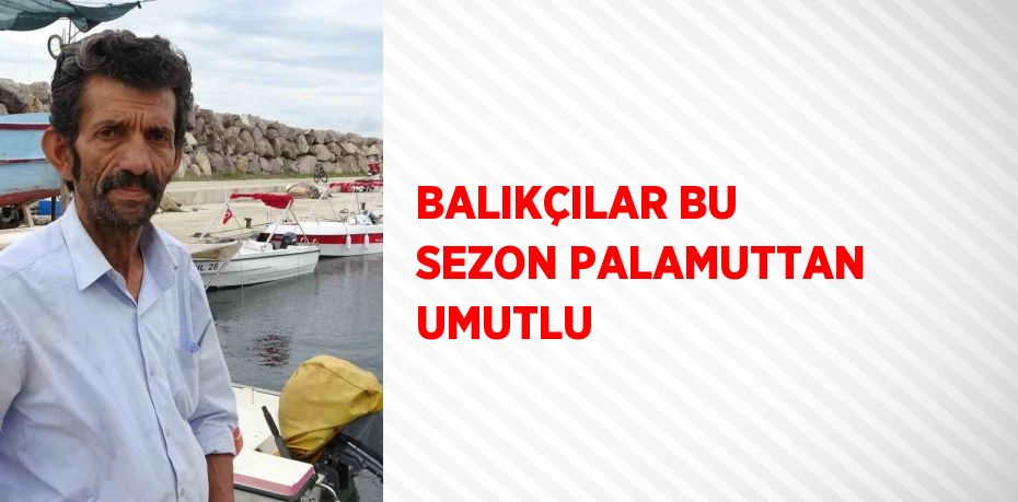 BALIKÇILAR BU SEZON PALAMUTTAN UMUTLU