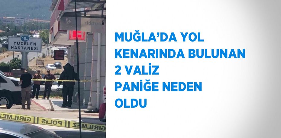 MUĞLA’DA YOL KENARINDA BULUNAN 2 VALİZ PANİĞE NEDEN OLDU