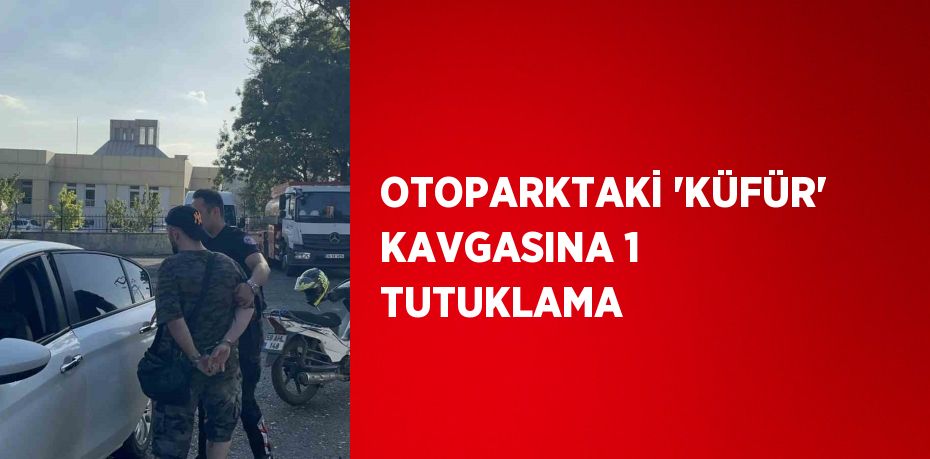 OTOPARKTAKİ 'KÜFÜR' KAVGASINA 1 TUTUKLAMA