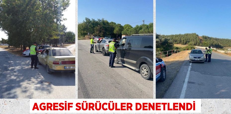 AGRESİF SÜRÜCÜLER DENETLENDİ