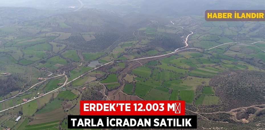 Erdek'te 12.003 m² tarla icradan satılık