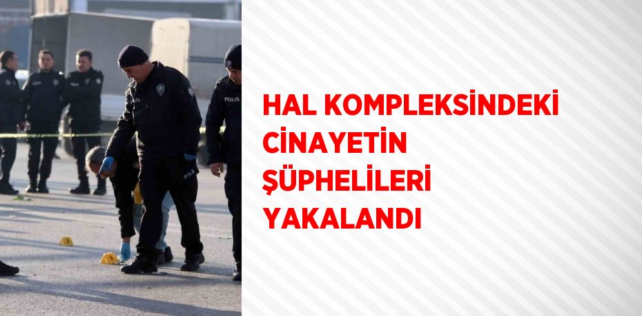 HAL KOMPLEKSİNDEKİ CİNAYETİN ŞÜPHELİLERİ YAKALANDI