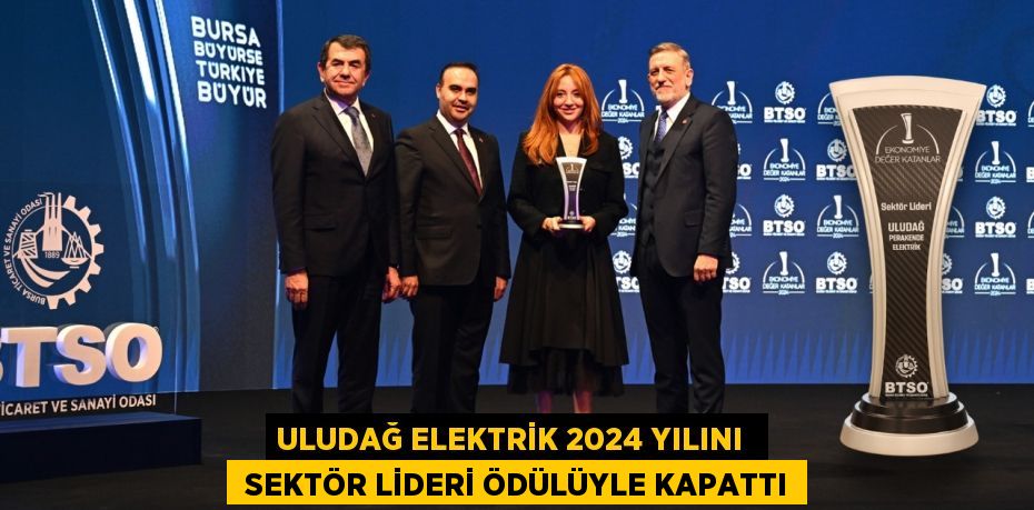 ULUDAĞ ELEKTRİK 2024 YILINI   SEKTÖR LİDERİ ÖDÜLÜYLE KAPATTI