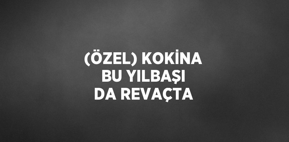 (ÖZEL) KOKİNA BU YILBAŞI DA REVAÇTA