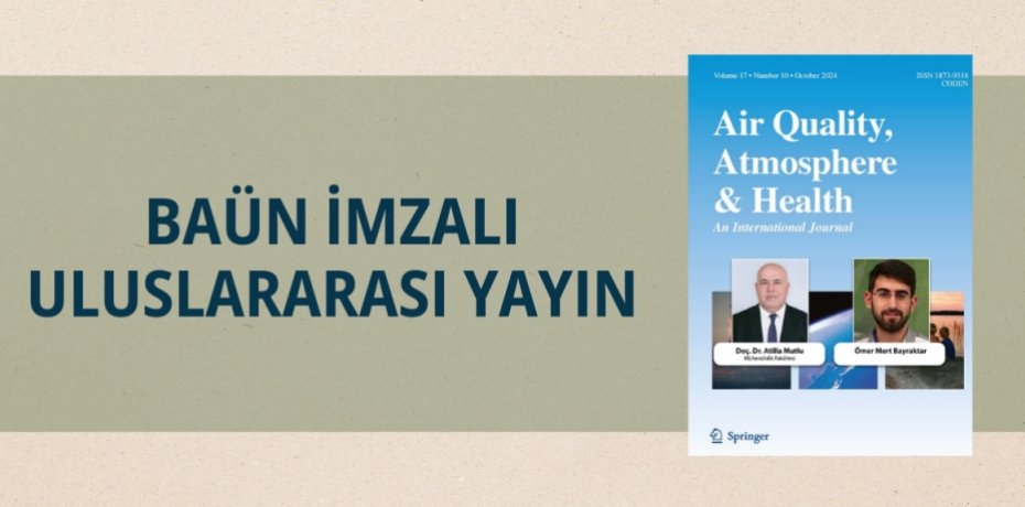 BAÜN İMZALI ULUSLARARASI YAYIN