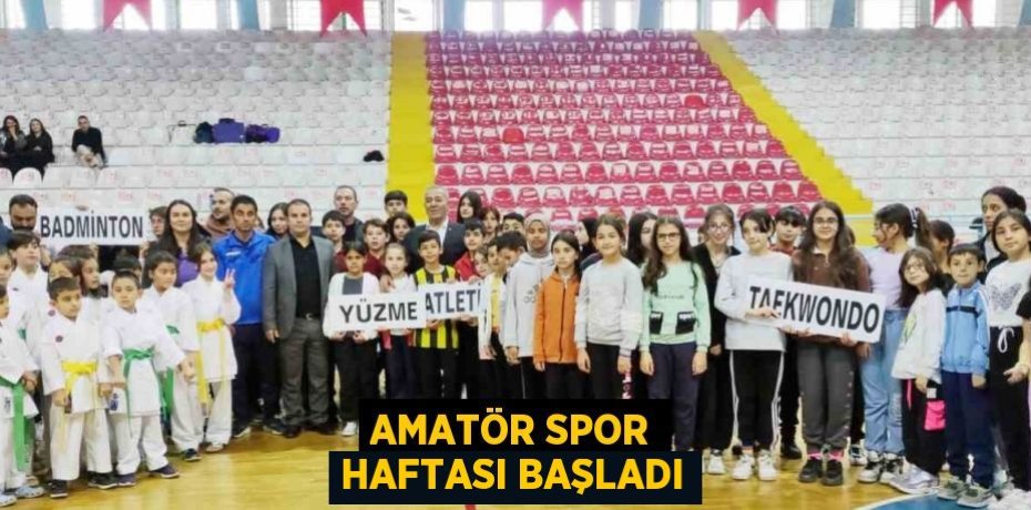 AMATÖR SPOR HAFTASI BAŞLADI