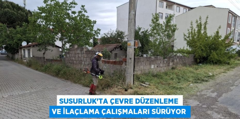 SUSURLUK’TA ÇEVRE DÜZENLEME VE İLAÇLAMA ÇALIŞMALARI SÜRÜYOR