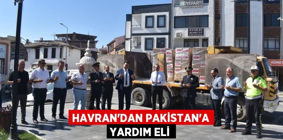HAVRAN’DAN PAKİSTAN’A YARDIM ELİ