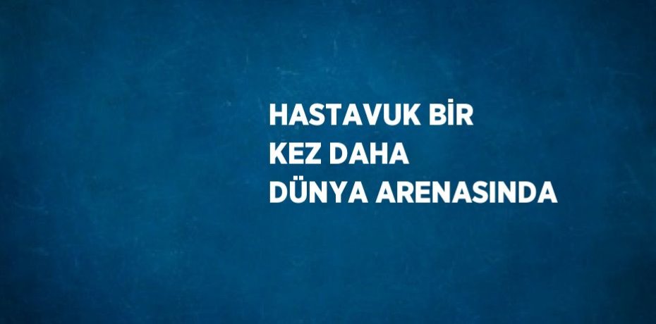 HASTAVUK BİR KEZ DAHA DÜNYA ARENASINDA