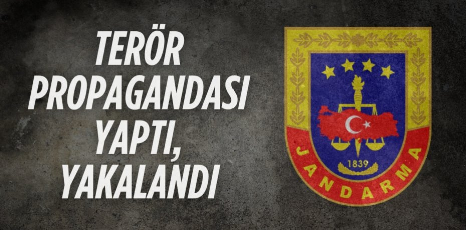 TERÖR PROPAGANDASI YAPTI, YAKALANDI