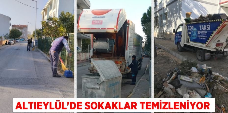 ALTIEYLÜL’DE SOKAKLAR TEMİZLENİYOR