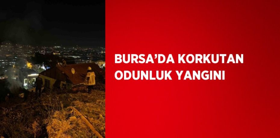 BURSA’DA KORKUTAN ODUNLUK YANGINI