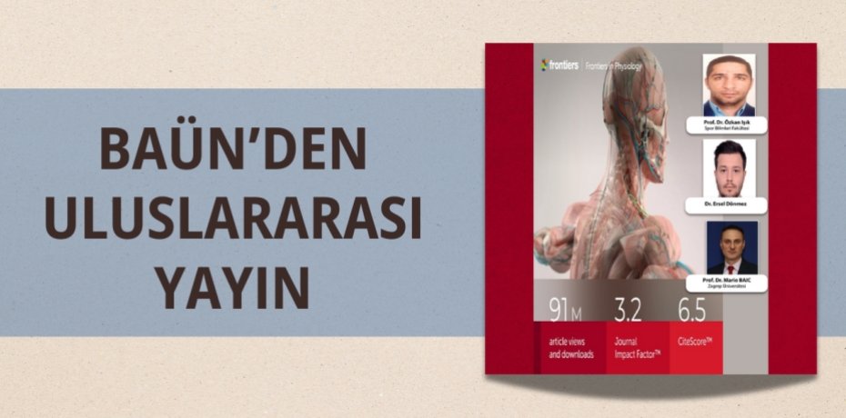 BAÜN’DEN ULUSLARARASI YAYIN