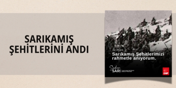 SARIKAMIŞ ŞEHİTLERİNİ ANDI