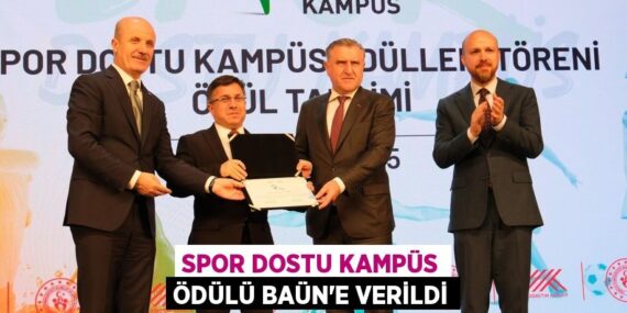 SPOR DOSTU KAMPÜS ÖDÜLÜ BAÜN’E VERİLDİ
