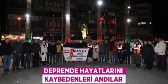 DEPREMDE HAYATLARINI KAYBEDENLERİ ANDILAR