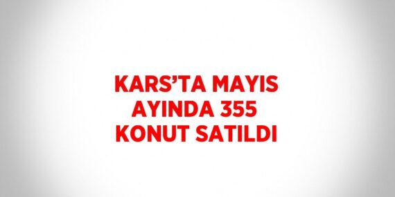 KARS’TA MAYIS AYINDA 355 KONUT SATILDI