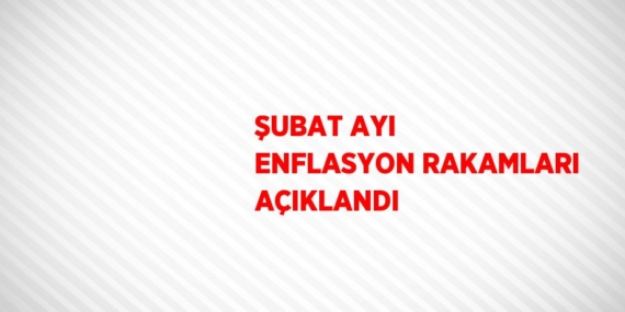 ŞUBAT AYI ENFLASYON RAKAMLARI AÇIKLANDI