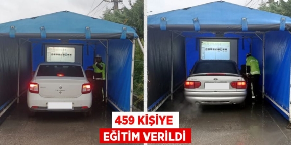 459 KİŞİYE EĞİTİM VERİLDİ
