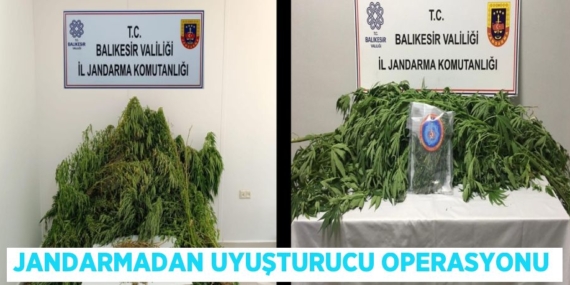 JANDARMADAN UYUŞTURUCU OPERASYONU