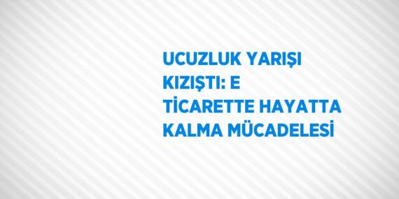 UCUZLUK YARIŞI KIZIŞTI: E TİCARETTE HAYATTA KALMA MÜCADELESİ