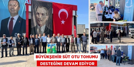 BÜYÜKŞEHİR SÜT OTU TOHUMU   DESTEĞİNE DEVAM EDİYOR