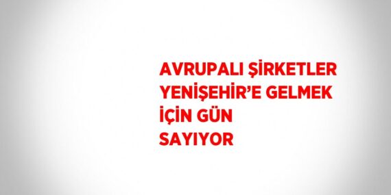 AVRUPALI ŞİRKETLER YENİŞEHİR’E GELMEK İÇİN GÜN SAYIYOR