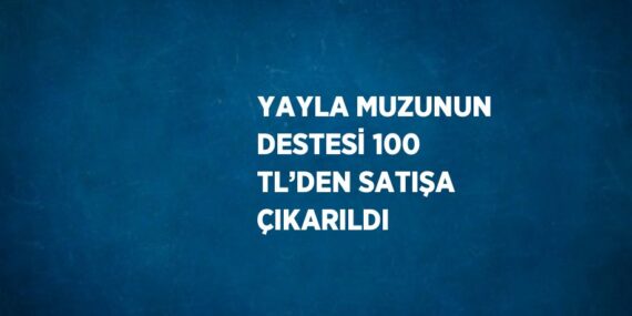 YAYLA MUZUNUN DESTESİ 100 TL’DEN SATIŞA ÇIKARILDI