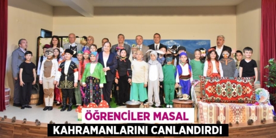 ÖĞRENCİLER MASAL  KAHRAMANLARINI CANLANDIRDI