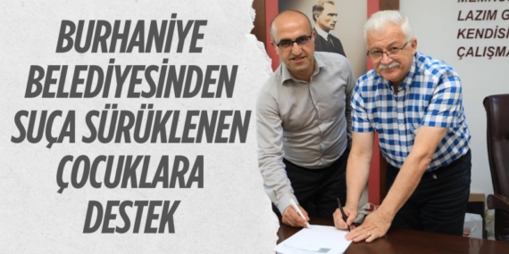 BURHANİYE BELEDİYESİNDEN SUÇA SÜRÜKLENEN ÇOCUKLARA DESTEK