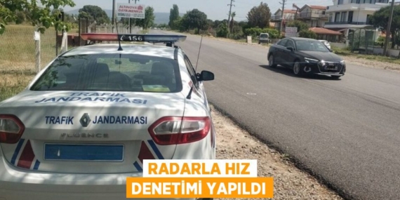RADARLA HIZ DENETİMİ YAPILDI