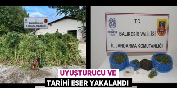 UYUŞTURUCU VE TARİHİ ESER YAKALANDI