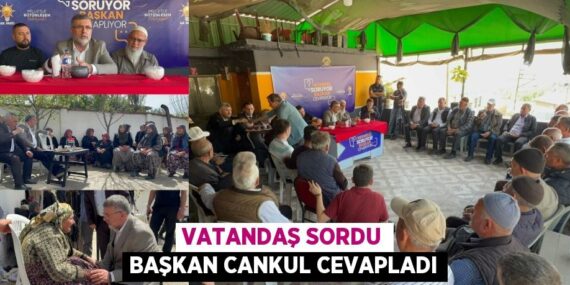 VATANDAŞ SORDU BAŞKAN CANKUL CEVAPLADI