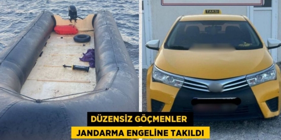 DÜZENSİZ GÖÇMENLER   JANDARMA ENGELİNE TAKILDI
