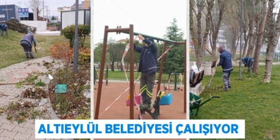 ALTIEYLÜL BELEDİYESİ ÇALIŞIYOR