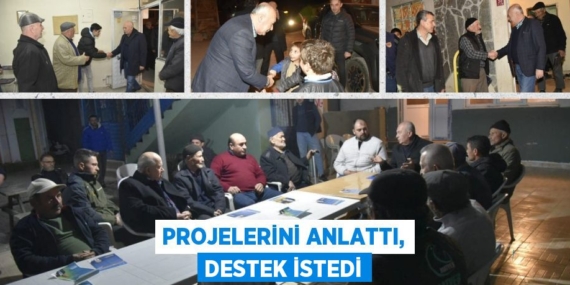 PROJELERİNİ ANLATTI, DESTEK İSTEDİ