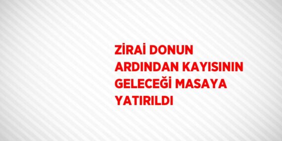 ZİRAİ DONUN ARDINDAN KAYISININ GELECEĞİ MASAYA YATIRILDI