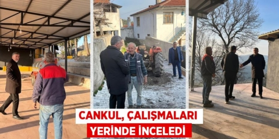 CANKUL, ÇALIŞMALARI YERİNDE İNCELEDİ