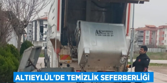 ALTIEYLÜL’DE TEMİZLİK SEFERBERLİĞİ