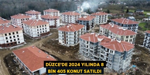 DÜZCE’DE 2024 YILINDA 8 BİN 405 KONUT SATILDI