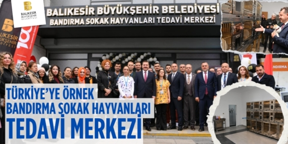 TÜRKİYE’YE ÖRNEK BANDIRMA SOKAK HAYVANLARI TEDAVİ MERKEZİ