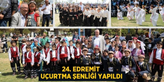 24. EDREMİT UÇURTMA ŞENLİĞİ YAPILDI