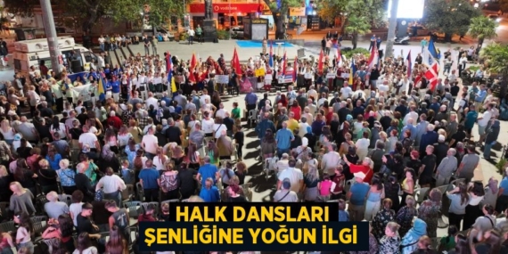 HALK DANSLARI ŞENLİĞİNE YOĞUN İLGİ