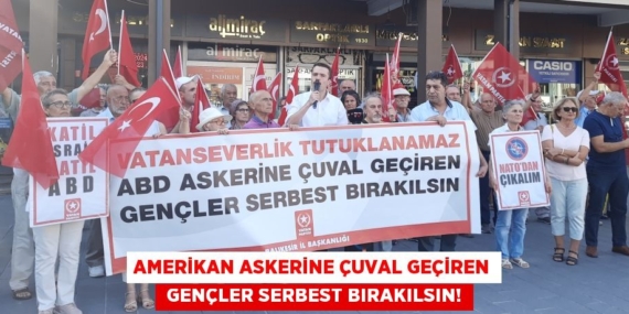 AMERİKAN ASKERİNE ÇUVAL GEÇİREN  GENÇLER SERBEST BIRAKILSIN!