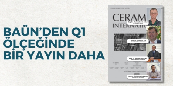BAÜN’DEN Q1 ÖLÇEĞİNDE BİR YAYIN DAHA