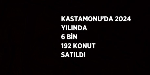 KASTAMONU’DA 2024 YILINDA  6 BİN 192 KONUT SATILDI