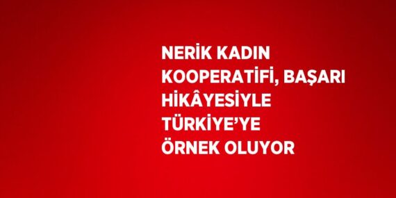 NERİK KADIN KOOPERATİFİ, BAŞARI HİKÂYESİYLE TÜRKİYE’YE ÖRNEK OLUYOR