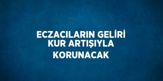 ECZACILARIN GELİRİ KUR ARTIŞIYLA KORUNACAK