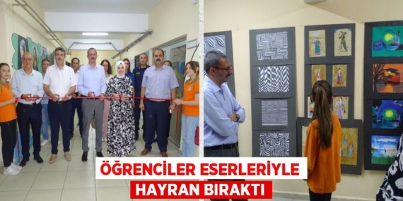 ÖĞRENCİLER ESERLERİYLE HAYRAN BIRAKTI