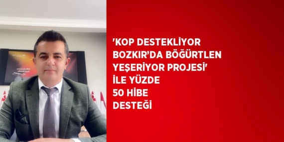 ‘KOP DESTEKLİYOR BOZKIR’DA BÖĞÜRTLEN YEŞERİYOR PROJESİ’ İLE YÜZDE 50 HİBE DESTEĞİ
